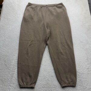 Nuuds Fleece Sweatpants Clay Brown Relaxed Fit Joggers Mens 3XL Heavyweight